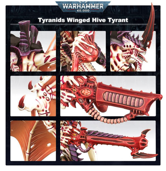 Collectible Miniature Games Games Workshop - Warhammer 40K - Tyranids - Winged Hive Tyrant - 51-08 - Cardboard Memories Inc.