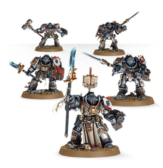 Collectible Miniature Games Games Workshop - Warhammer 40K - Grey Knights - Brotherhood Terminator Squad - 57-09 - Cardboard Memories Inc.