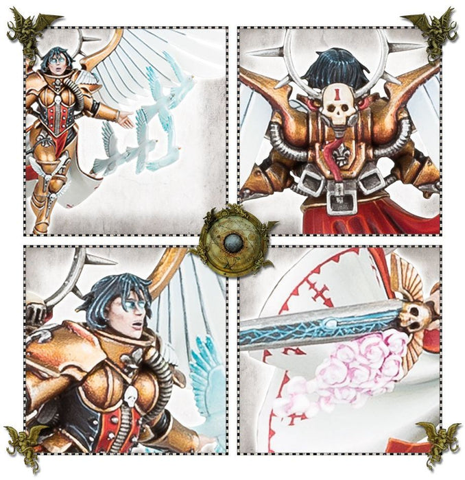 Collectible Miniature Games Games Workshop - Warhammer 40K - Adepta Sororitas - Celestine the Living Saint - 52-58 - Cardboard Memories Inc.