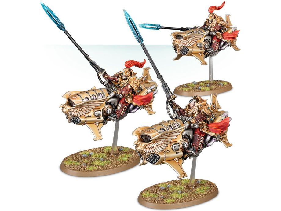 Collectible Miniature Games Games Workshop - Warhammer 40K - Adeptus Custodes - Vertus Praetors - 01-12 - Cardboard Memories Inc.