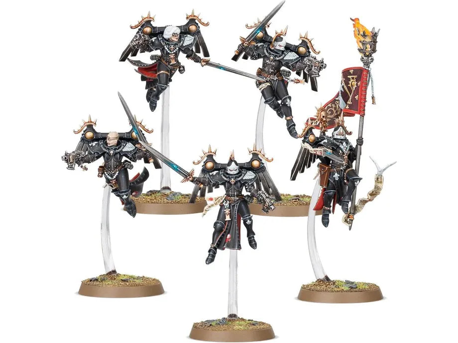 Collectible Miniature Games Games Workshop - Warhammer 40K - Adepta Sororitas - Seraphim Squad - 52-27 - Cardboard Memories Inc.