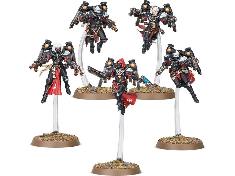 Collectible Miniature Games Games Workshop - Warhammer 40K - Adepta Sororitas - Seraphim Squad - 52-27 - Cardboard Memories Inc.