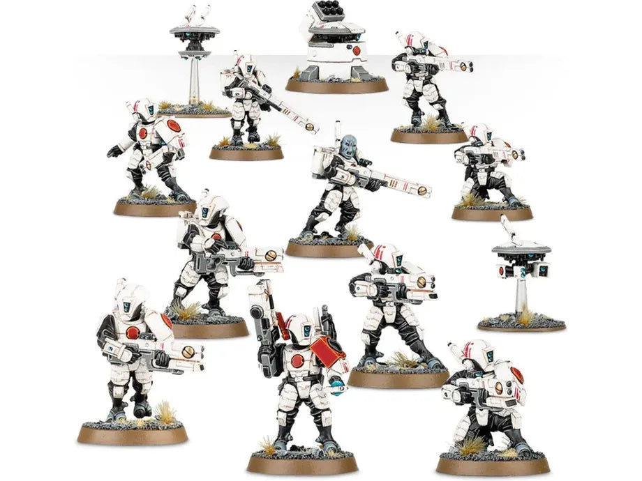 Collectible Miniature Games Games Workshop - Warhammer 40K - Tau Empire - Fire Warriors - 56-06 - Cardboard Memories Inc.