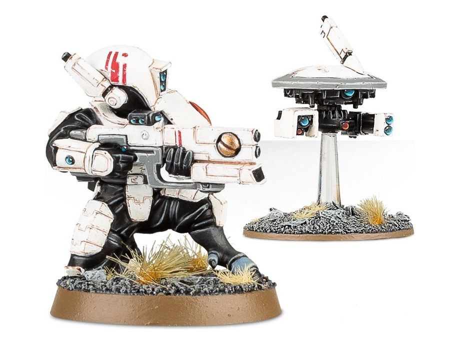 Collectible Miniature Games Games Workshop - Warhammer 40K - Tau Empire - Fire Warriors - 56-06 - Cardboard Memories Inc.