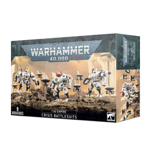 Collectible Miniature Games Games Workshop - Warhammer 40K - Tau Empire - Crisis Battlesuits - 56-07 - Cardboard Memories Inc.