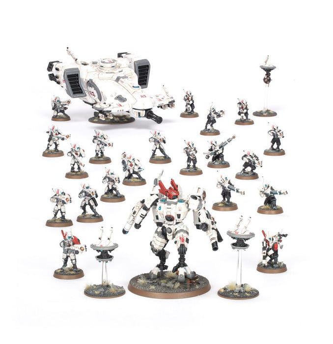 Collectible Miniature Games Games Workshop - Warhammer 40K - Tau Empire - Combat Patrol - 56-67 - Cardboard Memories Inc.