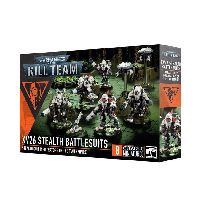 Collectible Miniature Games Games Workshop - Warhammer 40K - Kill Team - XV26 Stealth Battlesuits - 102-13 - Cardboard Memories Inc.