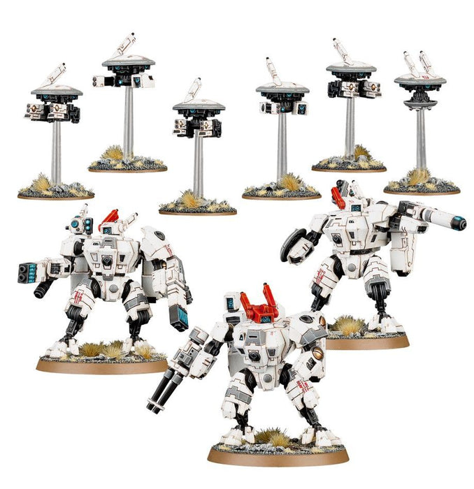 Collectible Miniature Games Games Workshop - Warhammer 40K - Tau Empire - Battleforce - Farsight Cadre - 71-56 - Cardboard Memories Inc.