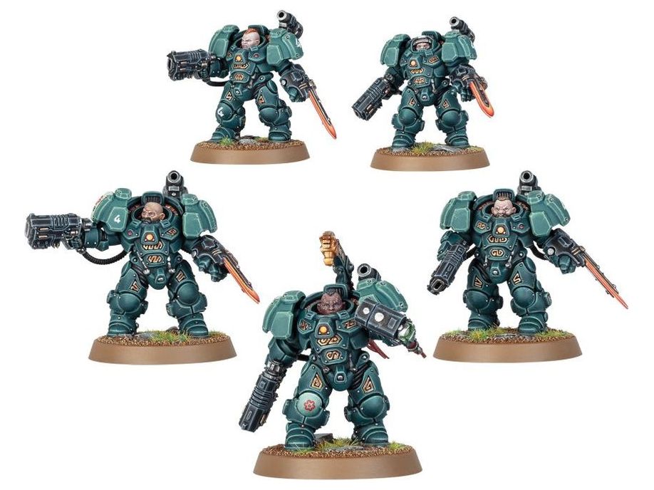 Collectible Miniature Games Games Workshop - Warhammer 40K - Leagues of Votann - Einhyr Hearthguard - 69-04 - Cardboard Memories Inc.