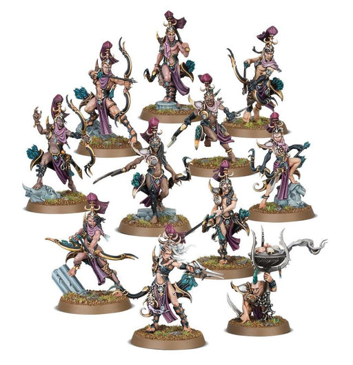 Collectible Miniature Games Games Workshop - Warhammer Age of Sigmar - Hedonites of Slaanesh - Blissbarb Archers - 83-83 - Cardboard Memories Inc.