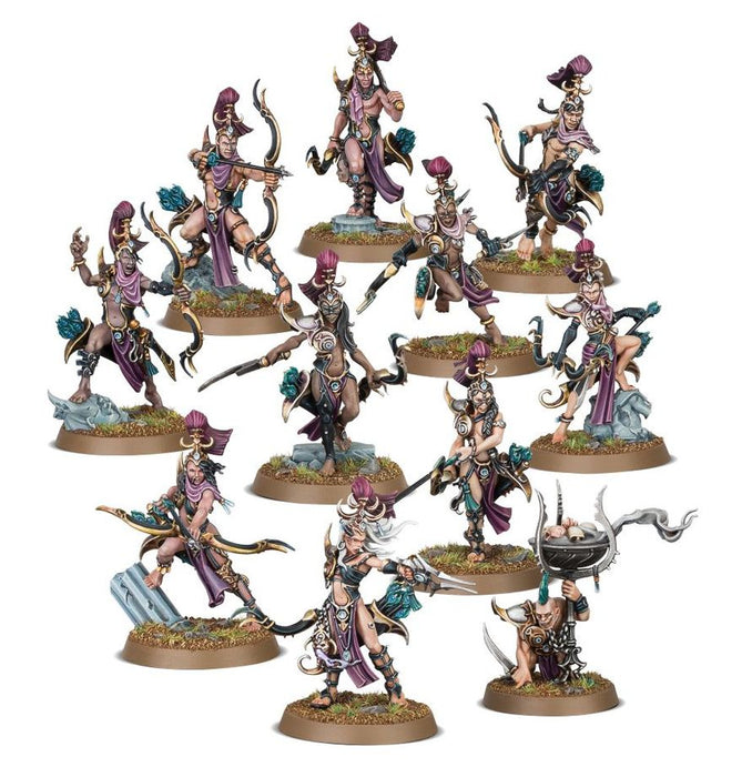 Collectible Miniature Games Games Workshop - Warhammer Age of Sigmar - Hedonites of Slaanesh - Blissbarb Archers - 83-83 - Cardboard Memories Inc.