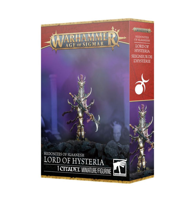 Games Workshop - Warhammer Age of Sigmar - Hedonites of Slaanesh - Lord of Hysteria - 83-118 - Pre-Order July 4th 2026 |
Cardboard Memories Inc.
5011921266647