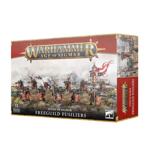 Collectible Miniature Games Games Workshop - Warhammer Age of Sigmar - Cities of Sigmar - Freeguild Fusiliers - 86-19 - Cardboard Memories Inc.