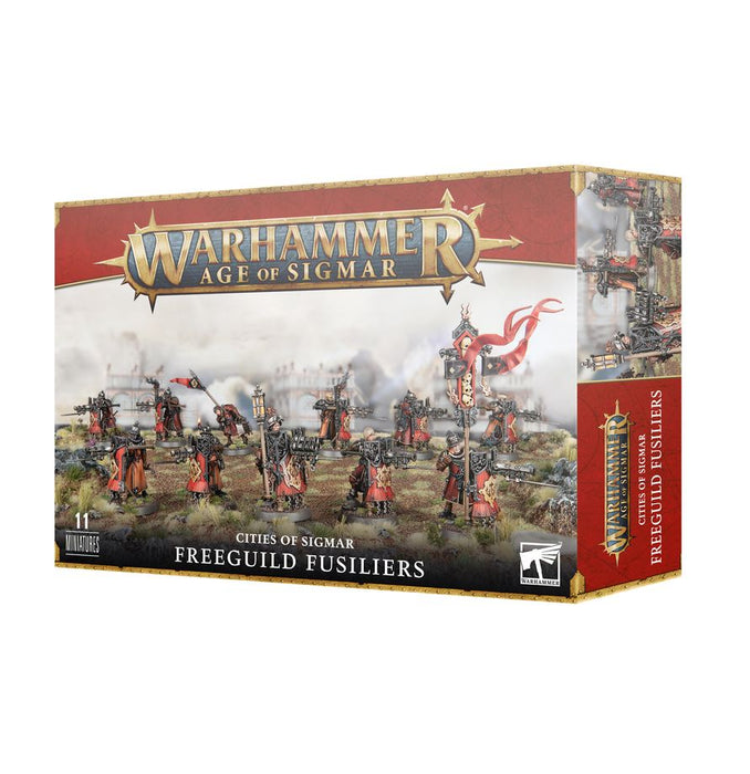 Collectible Miniature Games Games Workshop - Warhammer Age of Sigmar - Cities of Sigmar - Freeguild Fusiliers - 86-19 - Cardboard Memories Inc.