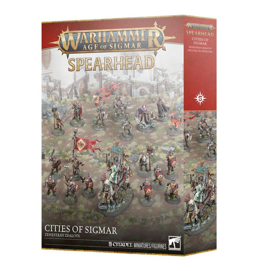 Collectible Miniature Games Games Workshop - Warhammer Age of Sigmar - Spearhead - Cities of Sigmar - Zenestras Zealots - 70-863 - Cardboard Memories Inc.