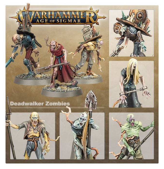 Collectible Miniature Games Games Workshop - Warhammer Age of Sigmar - Soulblight Gravelords - Deadwalker Zombies - 91-07 - Cardboard Memories Inc.