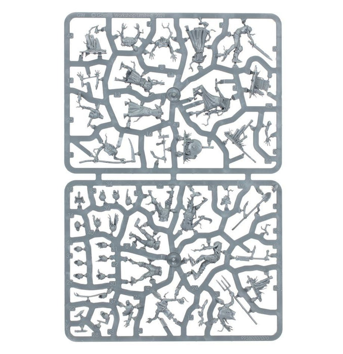 Collectible Miniature Games Games Workshop - Warhammer Age of Sigmar - Soulblight Gravelords - Deadwalker Zombies - 91-07 - Cardboard Memories Inc.