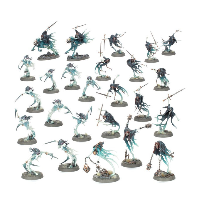 Collectible Miniature Games Games Workshop - Warhammer Age of Sigmar - Spearhead - Nighthaunt - Cursed Shacklehorde - 70-914 - Cardboard Memories Inc.