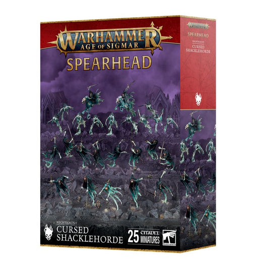 Collectible Miniature Games Games Workshop - Warhammer Age of Sigmar - Spearhead - Nighthaunt - Cursed Shacklehorde - 70-914 - Cardboard Memories Inc.