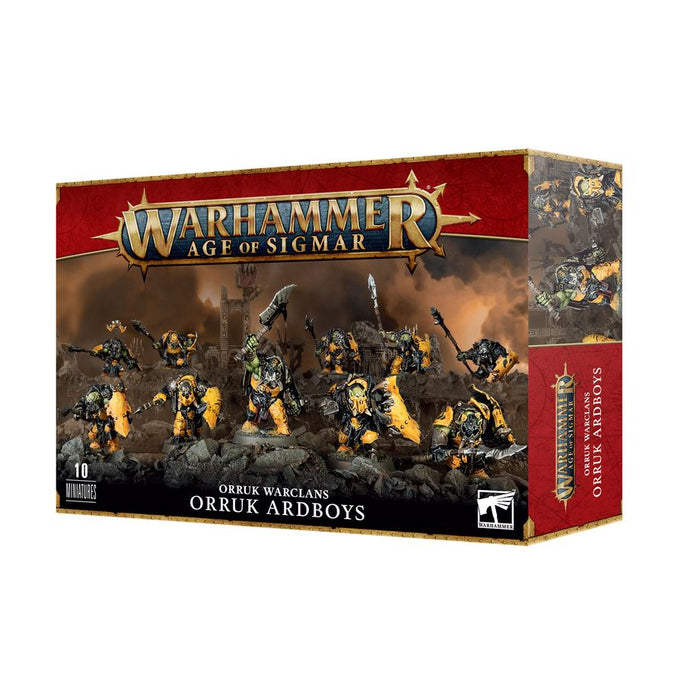Collectible Miniature Games Games Workshop - Warhammer Age of Sigmar - Orruk Warclans - Orruk Ardboys - 89-61 - Cardboard Memories Inc.