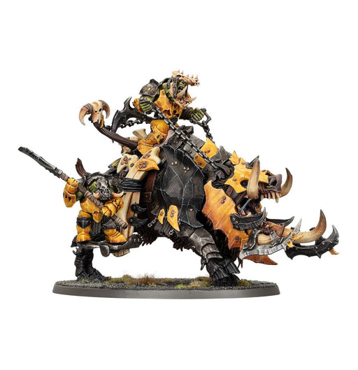 Collectible Miniature Games Games Workshop - Warhammer Age of Sigmar - Orruk Warclans - Tuskboss on Maw-grunta - 89-81 - Cardboard Memories Inc.