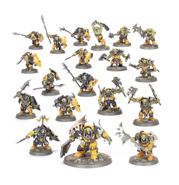 Collectible Miniature Games Games Workshop - Warhammer Age of Sigmar - Spearhead - Orruk Warclans - Ironjawz Bigmob - 70-23 - Cardboard Memories Inc.