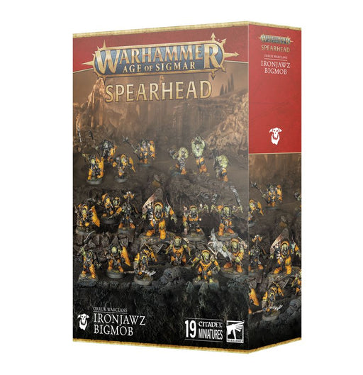 Collectible Miniature Games Games Workshop - Warhammer Age of Sigmar - Spearhead - Orruk Warclans - Ironjawz Bigmob - 70-23 - Cardboard Memories Inc.