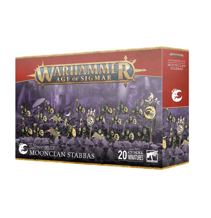 Collectible Miniature Games Games Workshop - Warhammer Age of Sigmar - Gloomspite Gitz - Moonclan Stabbas - 89-07 - Cardboard Memories Inc.