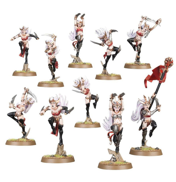 Collectible Miniature Games Games Workshop - Warhammer Age of Sigmar - Daughters of Khaine - Witch Aelves - 85-10 - Cardboard Memories Inc.