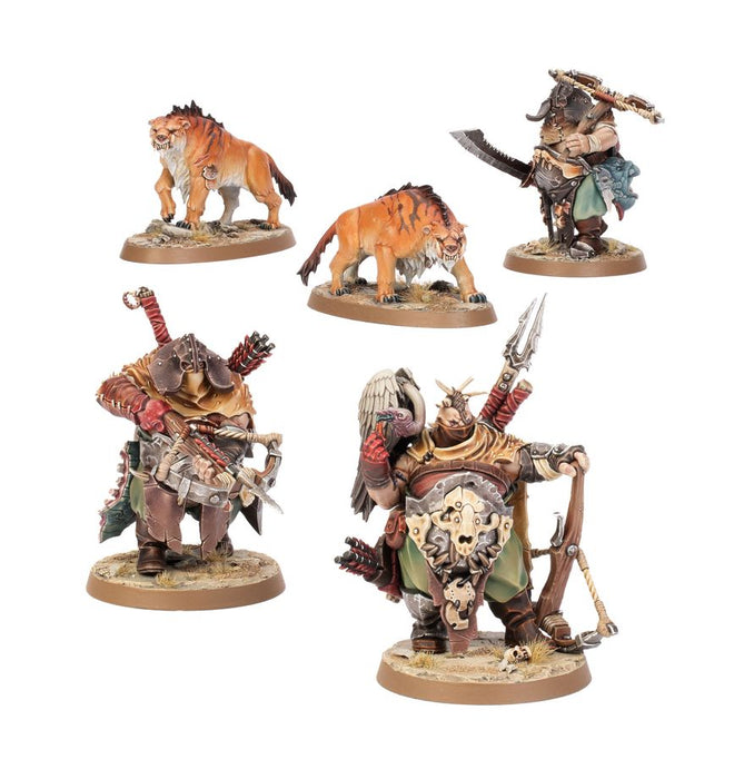 Collectible Miniature Games Games Workshop - Warhammer - Age Of Sigmar - Ogor Mawtribes - Hunters with Sabrefangs - 95-23 - Cardboard Memories Inc.