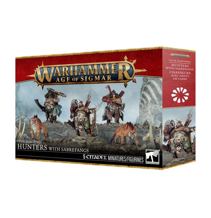 Collectible Miniature Games Games Workshop - Warhammer - Age Of Sigmar - Ogor Mawtribes - Hunters with Sabrefangs - 95-23 - Cardboard Memories Inc.