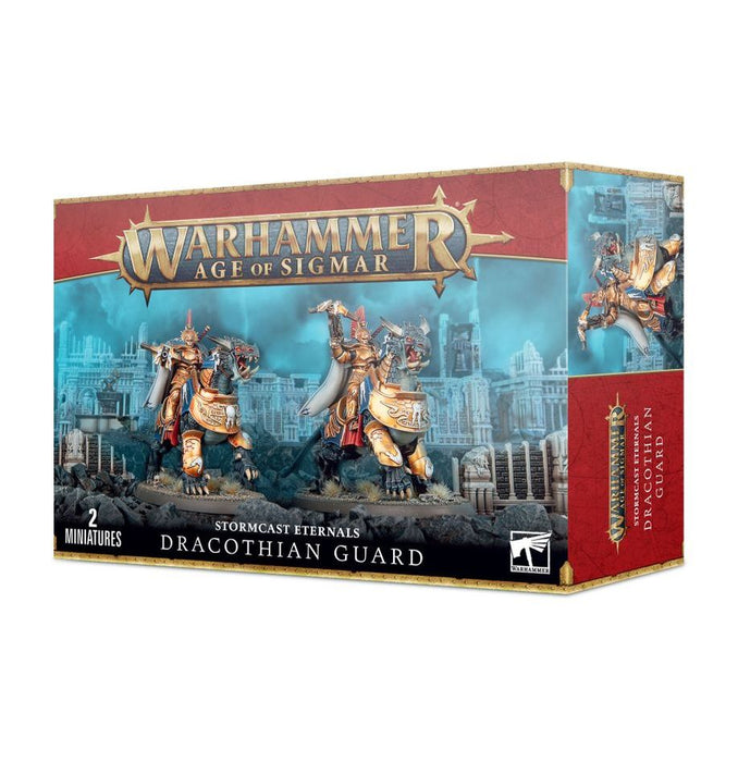 Collectible Miniature Games Games Workshop - Warhammer Age of Sigmar - Stormcast Eternals - Dracothian Guard - 96-24 - Cardboard Memories Inc.