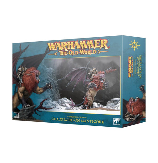 Collectible Miniature Games Games Workshop - Warhammer The Old World - Warriors of Chaos - Chaos Lord on Manticore - 08-05 - Cardboard Memories Inc.