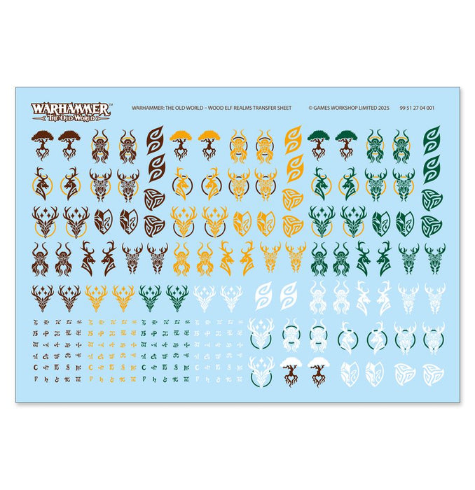 Collectible Miniature Games Games Workshop - Warhammer Old World - Wood Elf Realms - Battle March Army - 13-110 - Cardboard Memories Inc.
