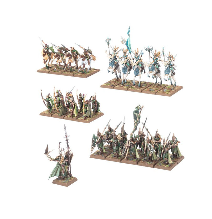 Collectible Miniature Games Games Workshop - Warhammer Old World - Wood Elf Realms - Battle March Army - 13-110 - Cardboard Memories Inc.
