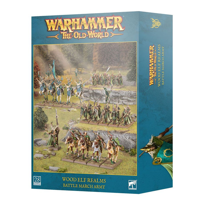 Collectible Miniature Games Games Workshop - Warhammer Old World - Wood Elf Realms - Battle March Army - 13-110 - Cardboard Memories Inc.