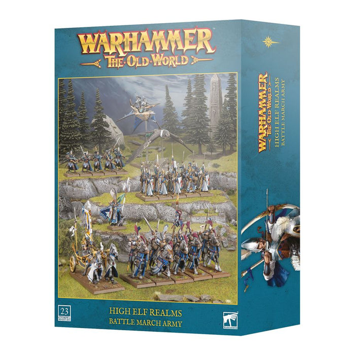 Collectible Miniature Games Games Workshop - Warhammer Old World - High Elves - Battle March Army - 13-23 - Cardboard Memories Inc.
