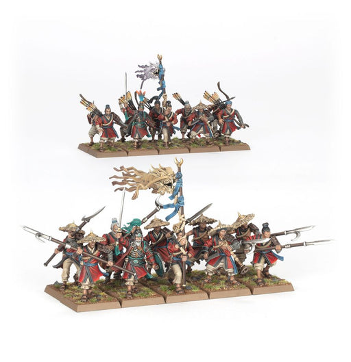 Collectible Miniature Games Games Workshop - Warhammer The Old World - Grand Cathay - Peasant Levy - 06-214 - Cardboard Memories Inc.
