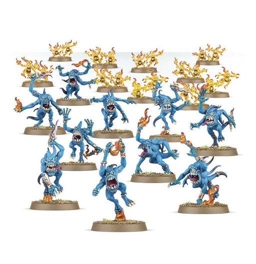 Collectible Miniature Games Games Workshop - Warhammer Age of Sigmar - Disciples of Tzeentch - Blue Horrors - 97-30 - Cardboard Memories Inc.