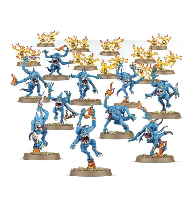 Collectible Miniature Games Games Workshop - Warhammer Age of Sigmar - Disciples of Tzeentch - Blue Horrors - 97-30 - Cardboard Memories Inc.