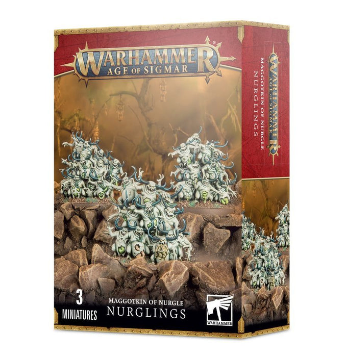 Collectible Miniature Games Games Workshop - Warhammer Age of Sigmar - Maggotkin of Nurgle - Nurglings - 97-18 - Cardboard Memories Inc.