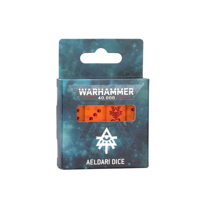 Collectible Miniature Games Games Workshop - Warhammer 40K - Aeldari - Dice Set - 46-75 - Cardboard Memories Inc.