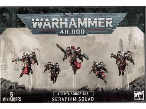 Collectible Miniature Games Games Workshop - Warhammer 40K - Adepta Sororitas - Seraphim Squad - 52-27 - Cardboard Memories Inc.