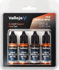 Acrylicos Vallejo - True Metallic Metal - Ancient Copper - Paint Set - 77 253