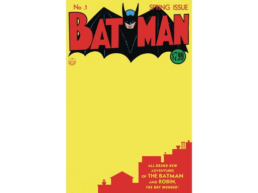 Comic Books DC Comics - Batman (2023) 001 Facsimile Edition (Cond. VF-) - Blank Variant Edition - 18818 - Cardboard Memories Inc.