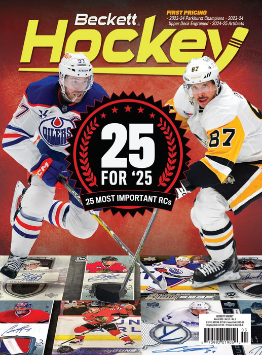 Magazine Beckett - Hockey Price Guide - March 2025 - Vol 37 - No. 3 - Cardboard Memories Inc.