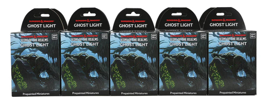 Role Playing Games Wizards of the Coast - Dungeons and Dragons - Icons of the Realms - Ghost Light - Booster Brick - Cardboard Memories Inc.