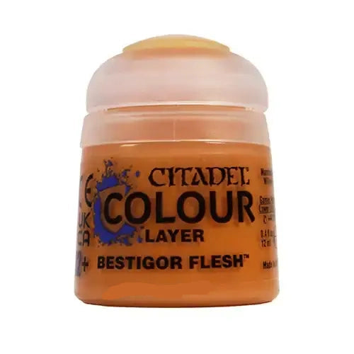 Paints and Paint Accessories Citadel Layer - Bestigor Flesh - 12ml - 22-38 - Cardboard Memories Inc.