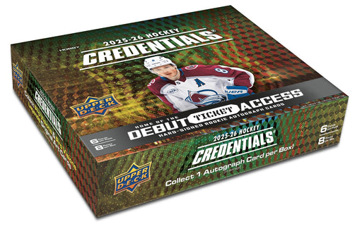 Sports Cards Upper Deck - 2025-26 - Hockey - Credentials - Hobby Box - Cardboard Memories Inc.