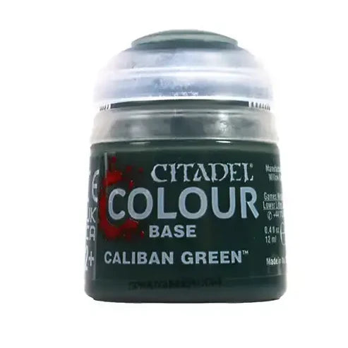 Paints and Paint Accessories Citadel Base - Caliban Green - 21-12 - Cardboard Memories Inc.